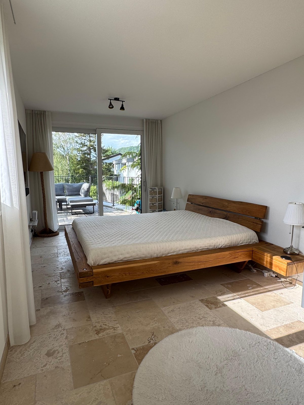 Bedroom in executive furnished rental near PSI Villigen, upper floor